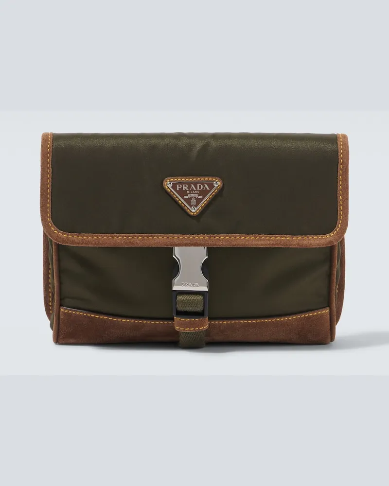 Prada Messenger Bag aus Re-Nylon Grün