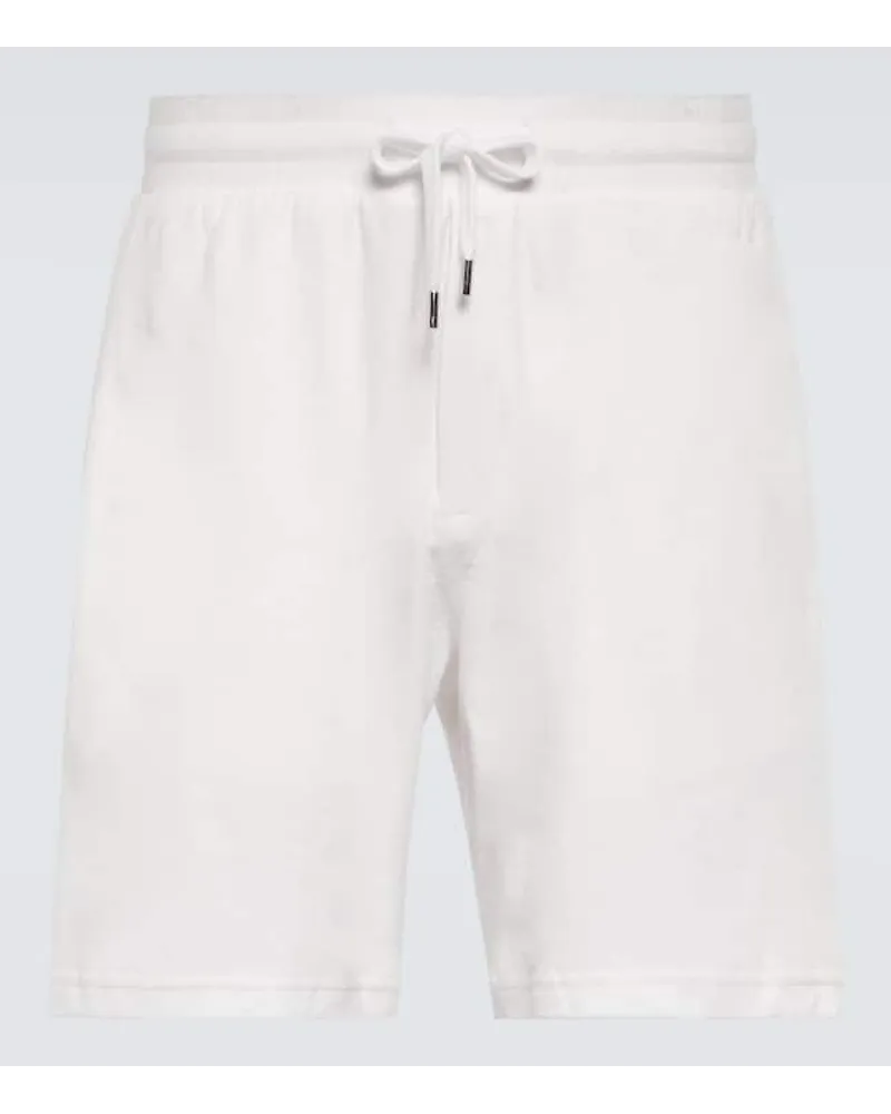 Frescobol Carioca Shorts Augusto aus Frottee Weiss