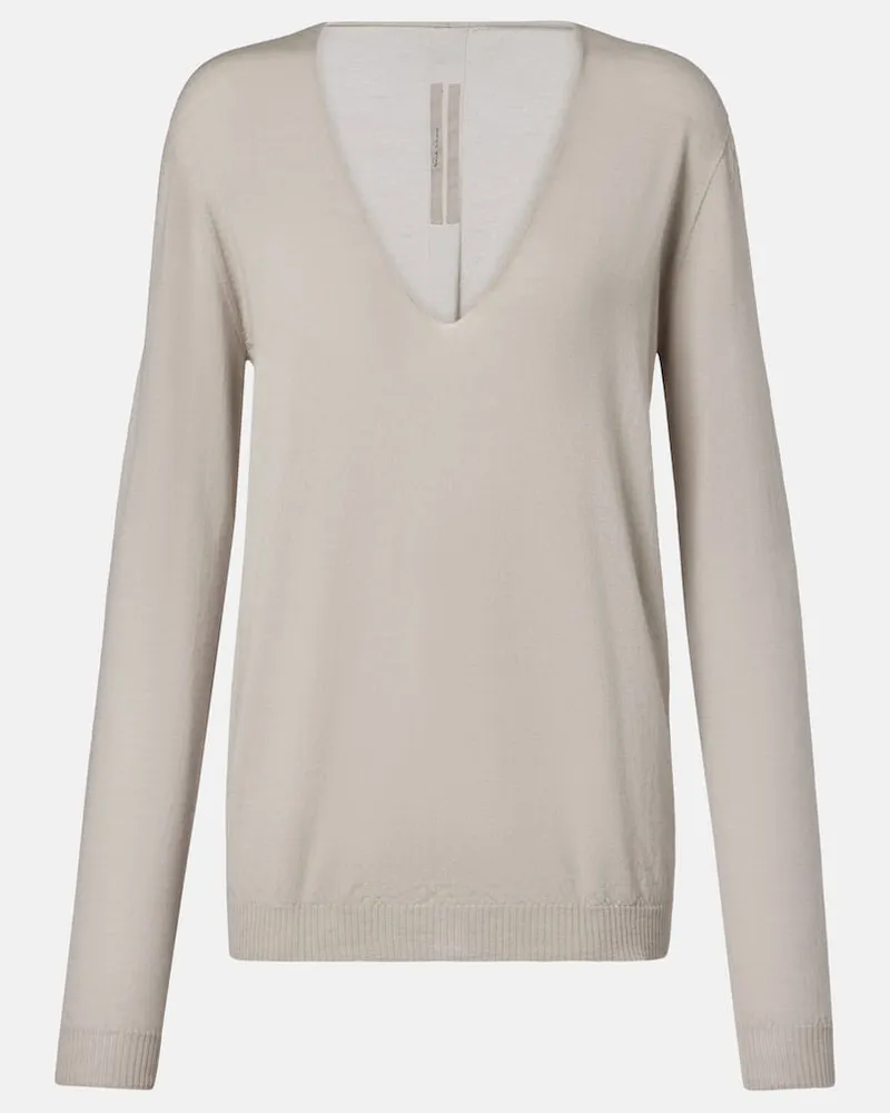 Rick Owens Pullover aus Schurwolle Grau