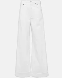 AGOLDE High-Rise Wide-Leg Jeans Dame Jean Weiss