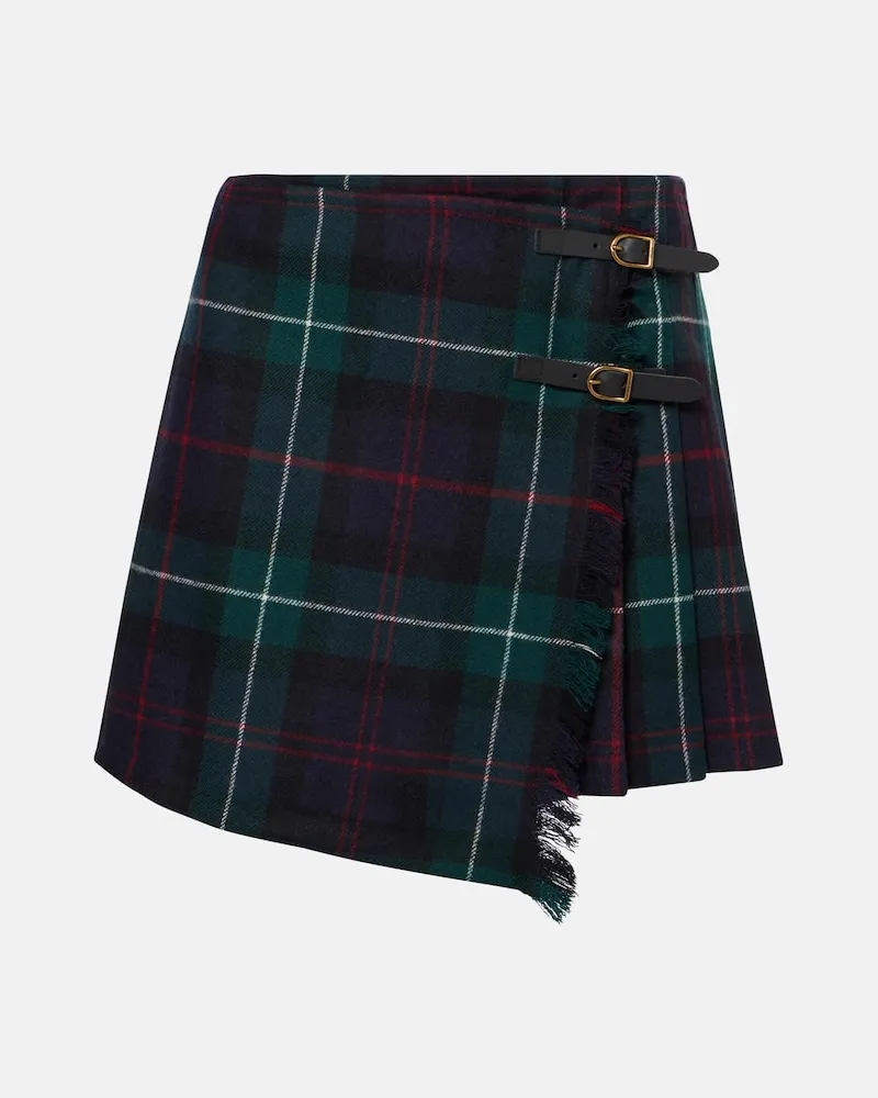 Ralph Lauren Wickelrock aus Woll-Twill Multicolor