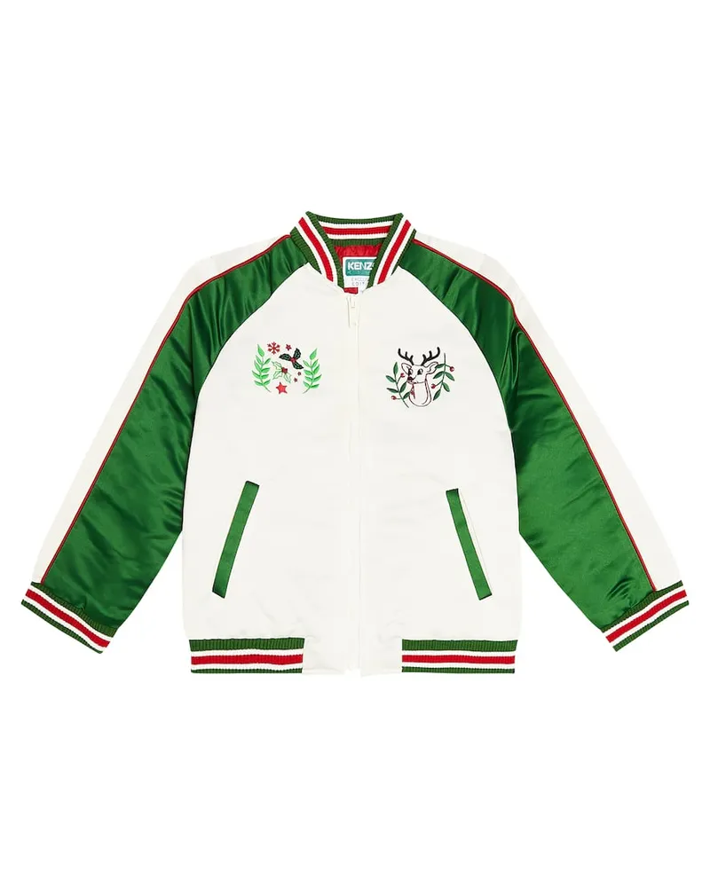 Kenzo Bestickte Collegejacke Multicolor