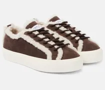 Sneakers Classic aus Veloursleder mit Shearling