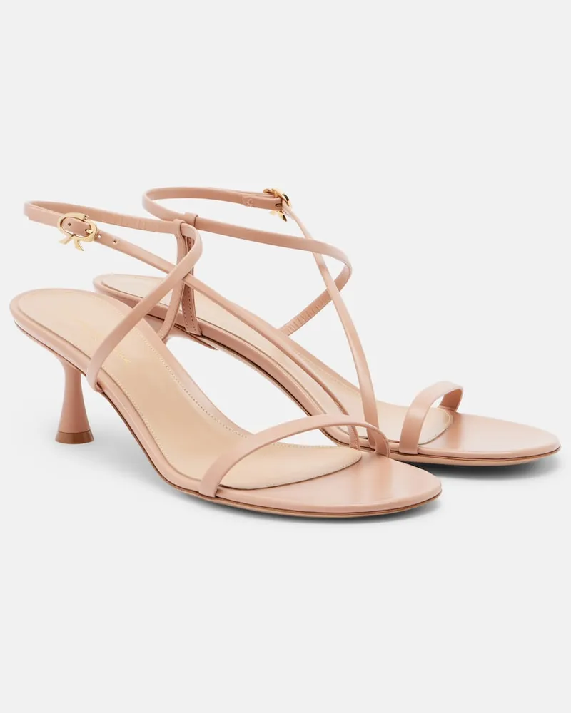 Gianvito Rossi Sandalen Ascent aus Leder Beige