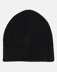 Dolce & Gabbana Beanie aus Wolle und Kaschmir Schwarz