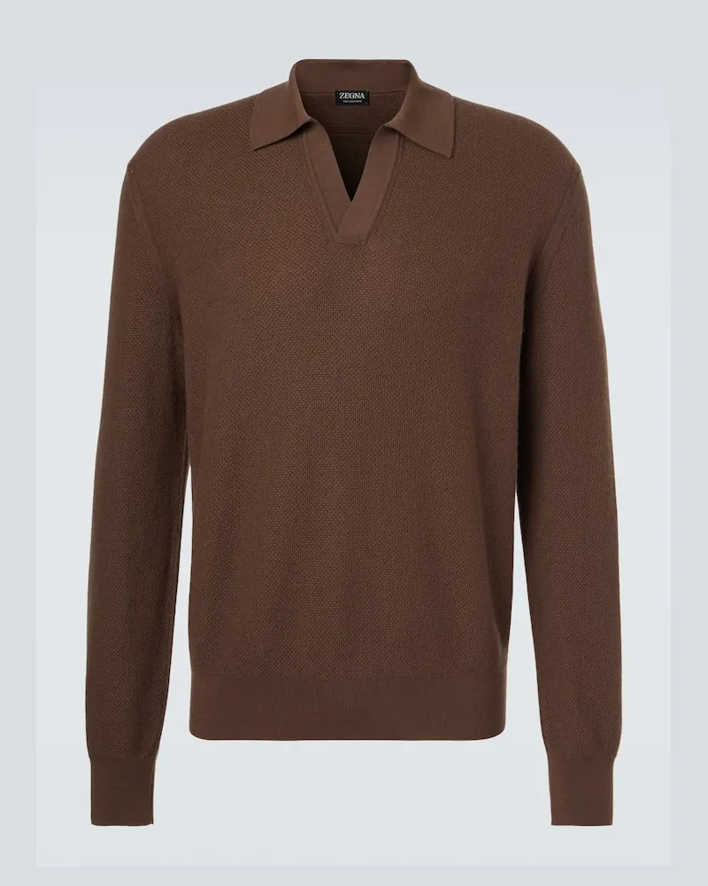 Ermenegildo Zegna Pullover aus Kaschmir Braun
