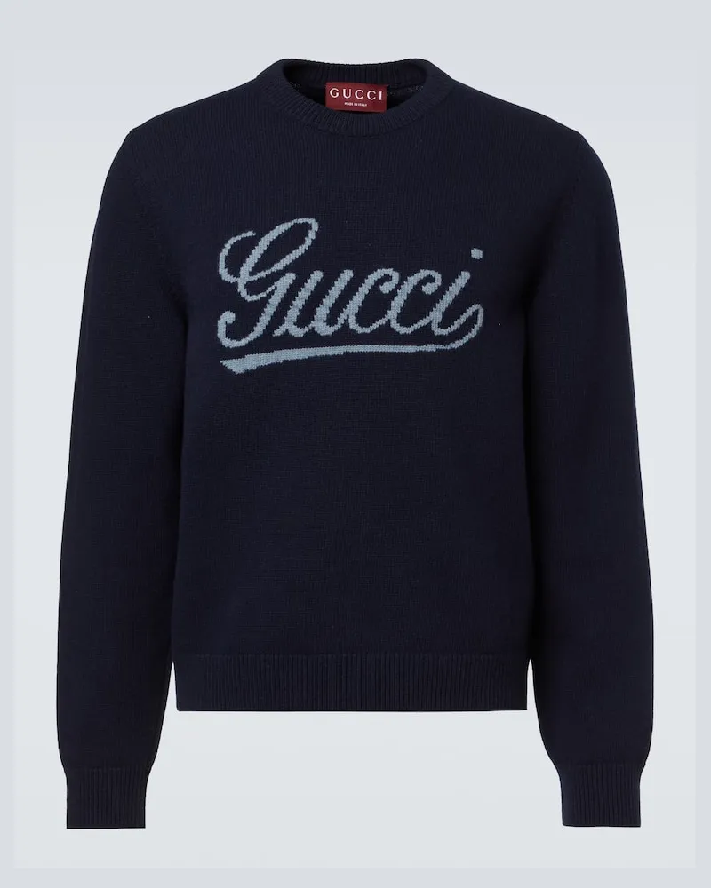 Gucci Pullover aus Wolle Blau
