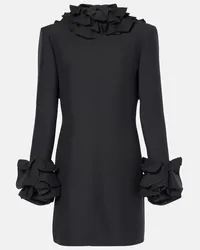 Valentino Garavani Minikleid aus Crepe Couture Schwarz