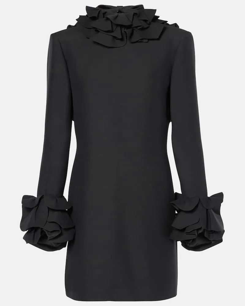 Valentino Garavani Minikleid aus Crepe Couture Schwarz