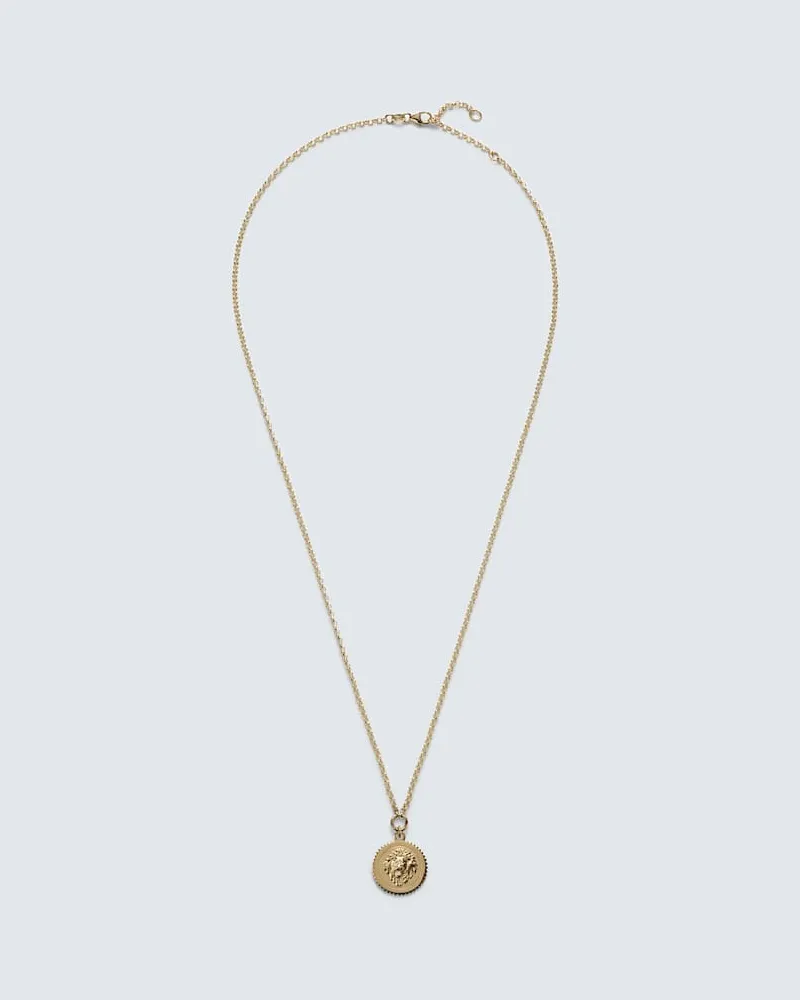 FOUNDRAE Halskette Strength Small aus 18kt Gelbgold (750/1000) mit Diamant Gold