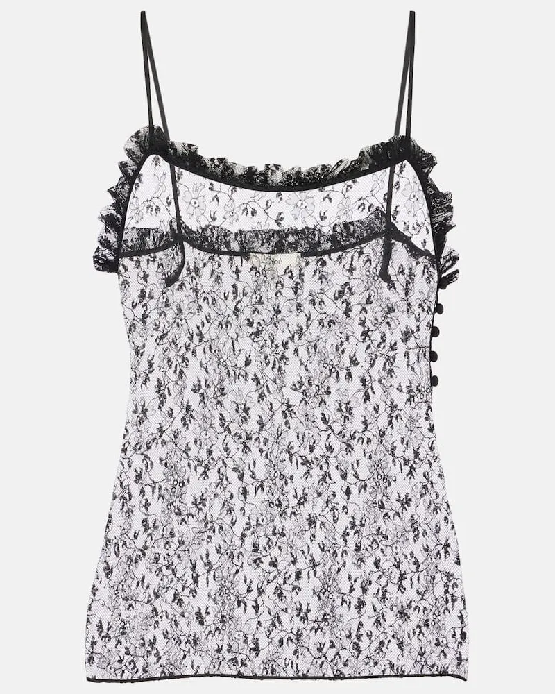 Chloé Chloé Top aus Satin Schwarz