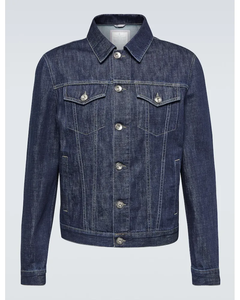 Brunello Cucinelli Jeansjacke Blau