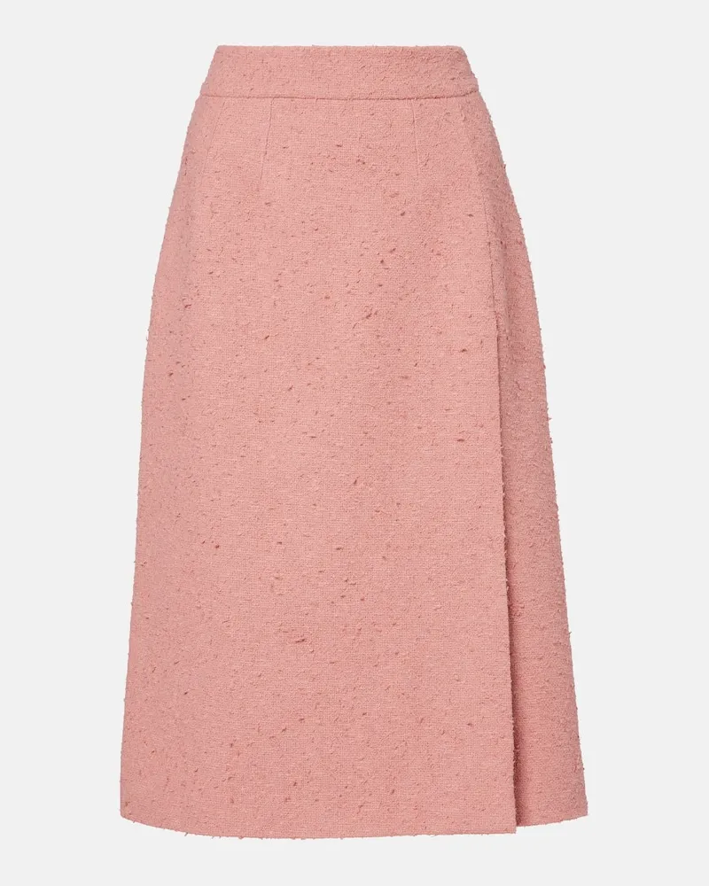 Dolce & Gabbana Midirock aus Tweed Rosa