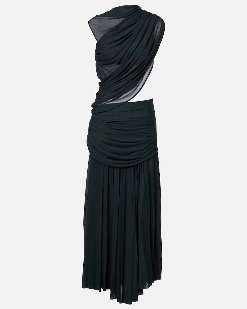 Proenza Schouler Midikleid Irma aus Jersey Grün