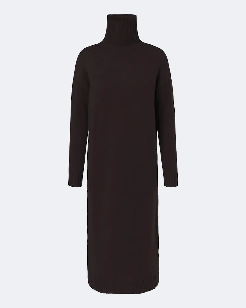 Max Mara Pulloverkleid aus Wolle und Kaschmir Braun