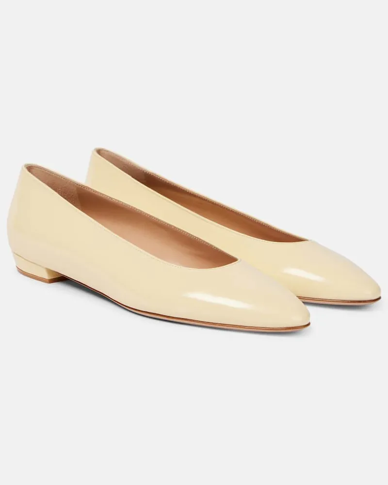 Gianvito Rossi Ballerinas Amelia 15 aus Leder Beige