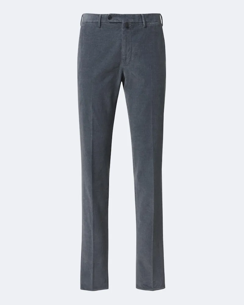 Slowear Schmale Hose aus Cord Blau