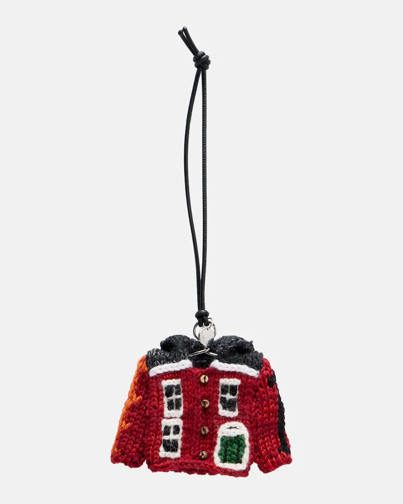 J.W.Anderson Taschenanhänger Cardigan Rot