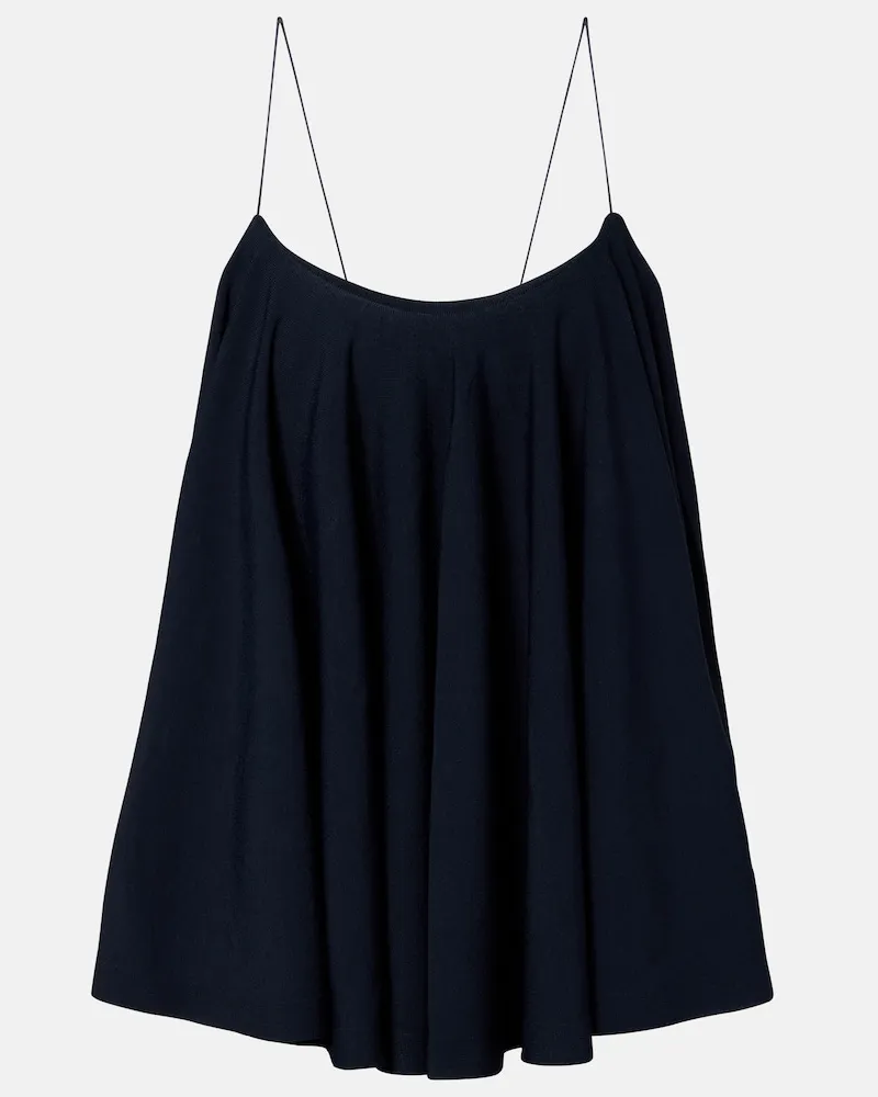 Jacquemus Top aus Jersey mit offenem Rücken Blau