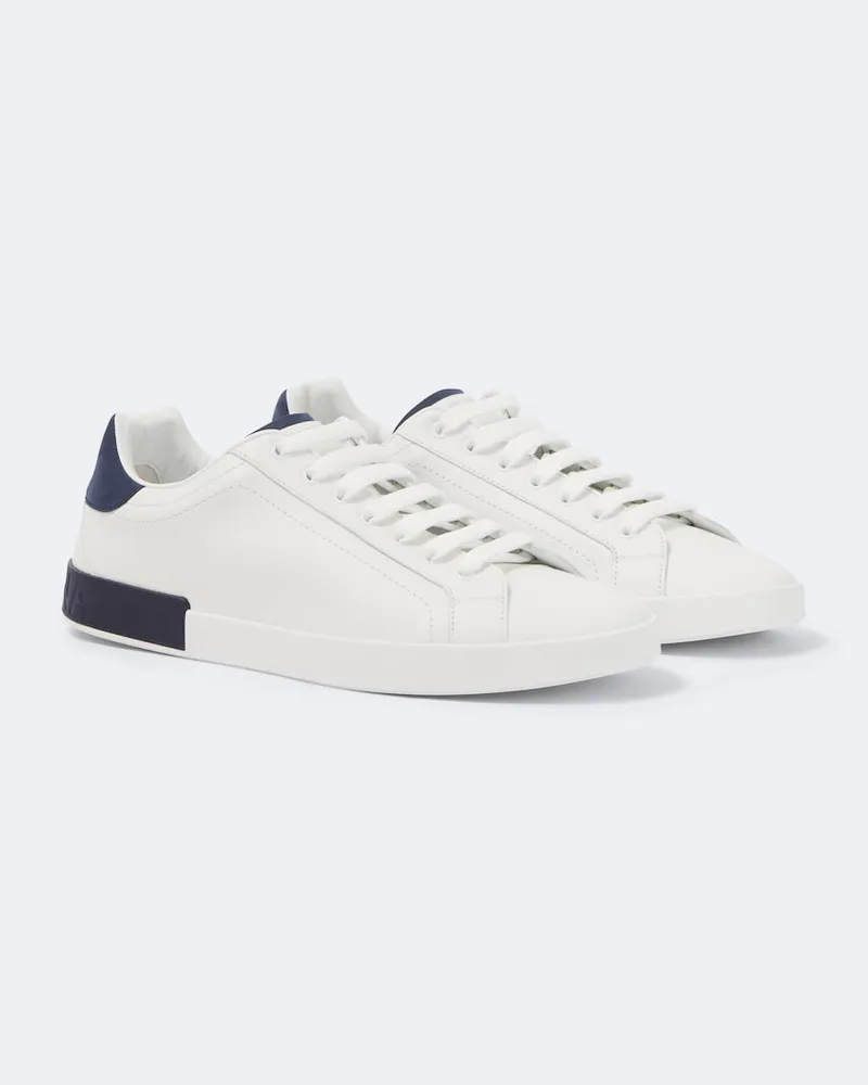 Dolce & Gabbana Sneakers aus Leder Weiß