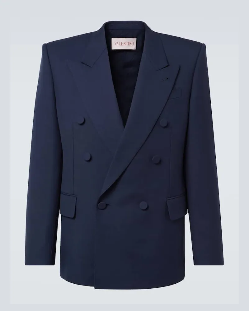 Valentino Garavani Blazer aus Schurwolle Blau
