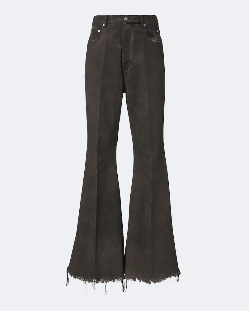 Rick Owens Distressed Jeans Bolan Grau