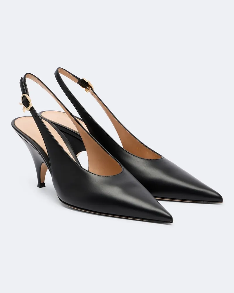 Gianvito Rossi Slingback-Pumps Sofia aus Leder Schwarz