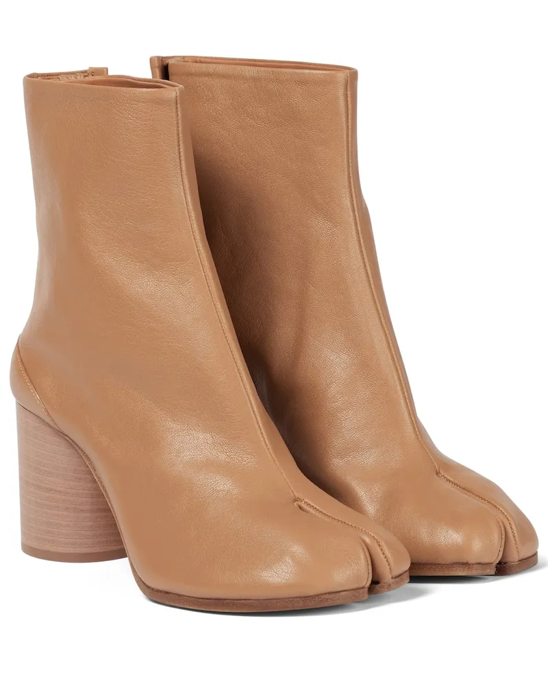 Maison Margiela Ankle Boots Tabi aus Leder Braun
