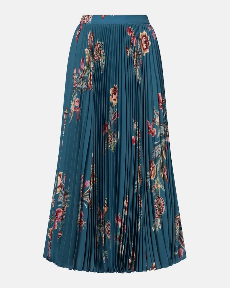 Etro Bedruckter Midirock Blau