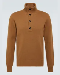 Tom Ford Pullover aus Wolle und Kaschmir Braun