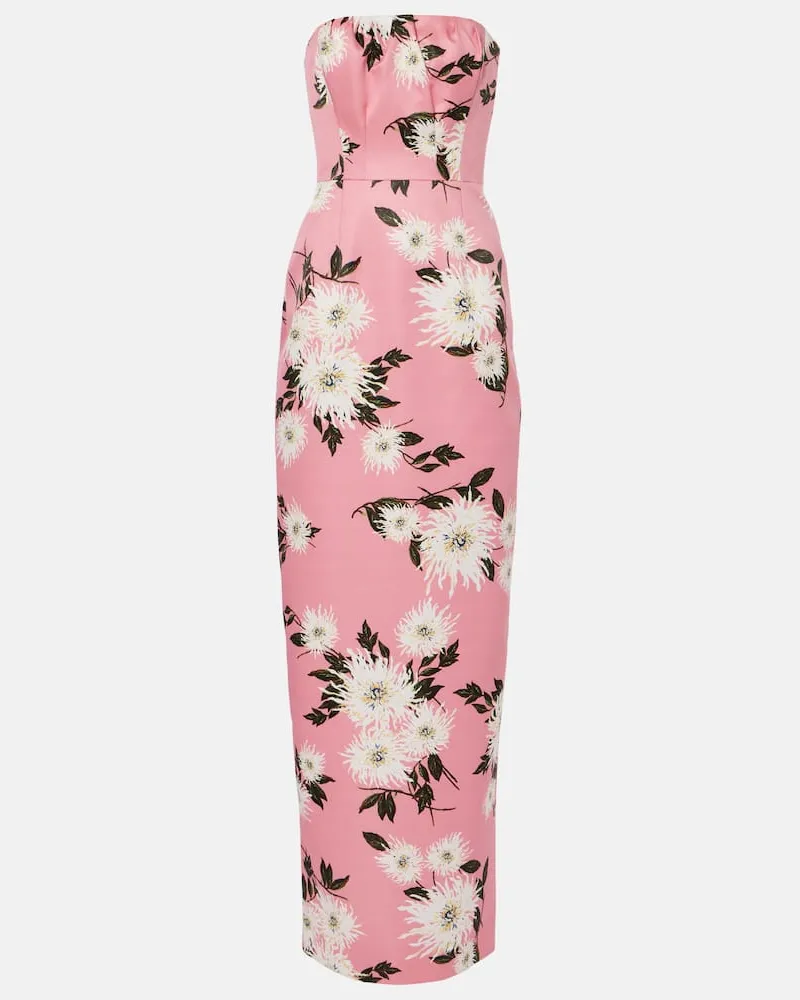 EMILIA WICKSTEAD Robe Emine aus Faille Rosa