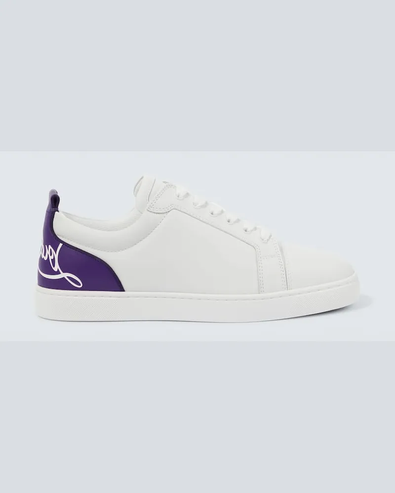 Christian Louboutin Sneakers Fun Louis Junior aus Leder Weiß