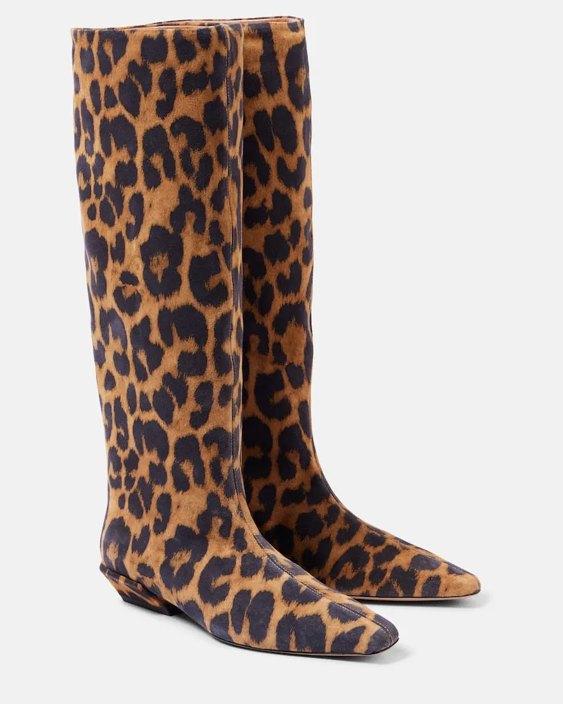 Paris Texas Stiefel Bettina 25 aus Veloursleder Braun