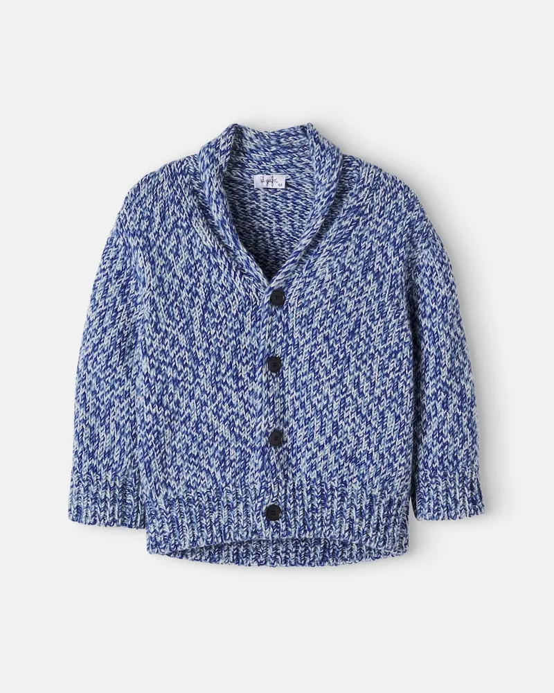 Il Gufo Cardigan aus Strick Blau
