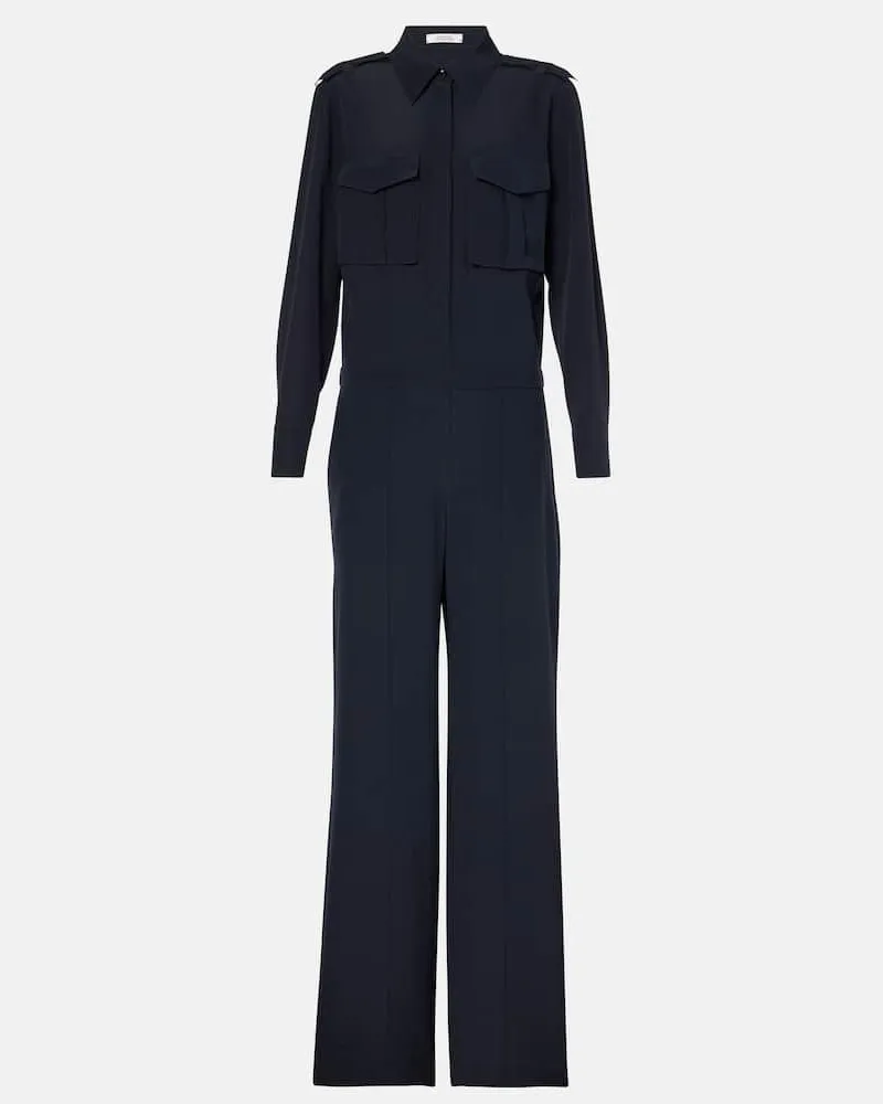 Dorothee Schumacher Jumpsuit aus Satin Blau