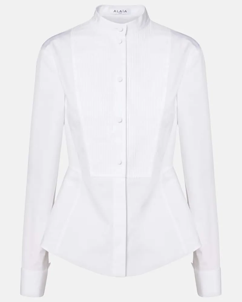 Alaïa Alaïa Hemd aus Baumwolle Weiß