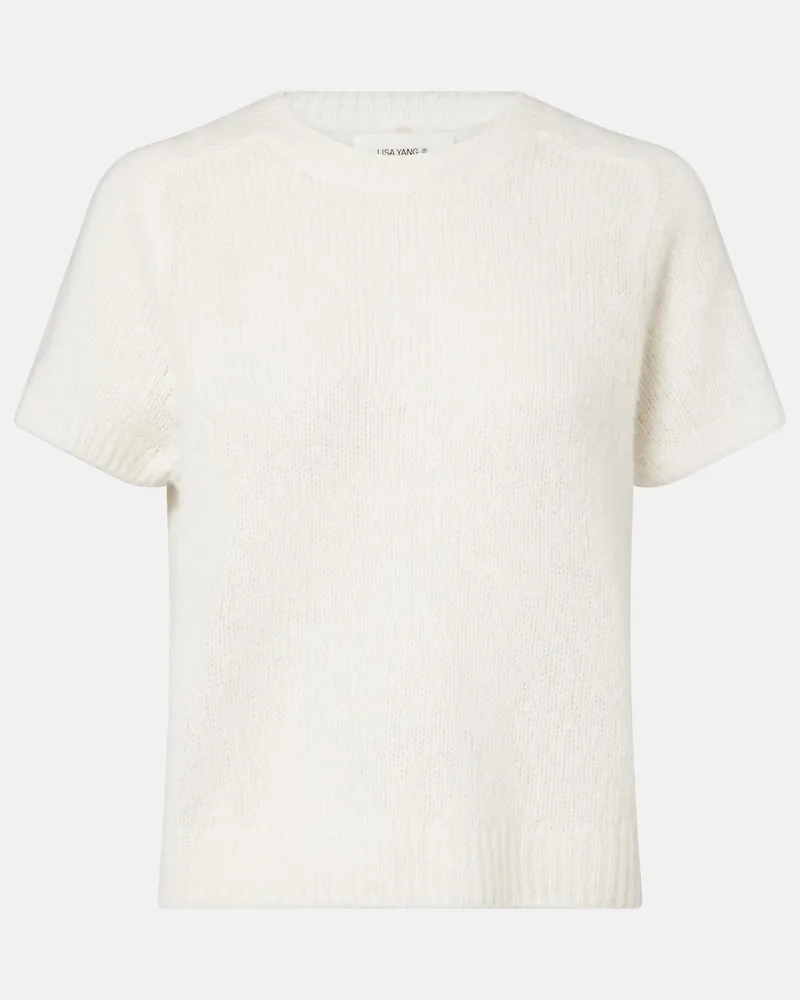 Lisa Yang Pullover Siona aus Kaschmir und Seide Weiß