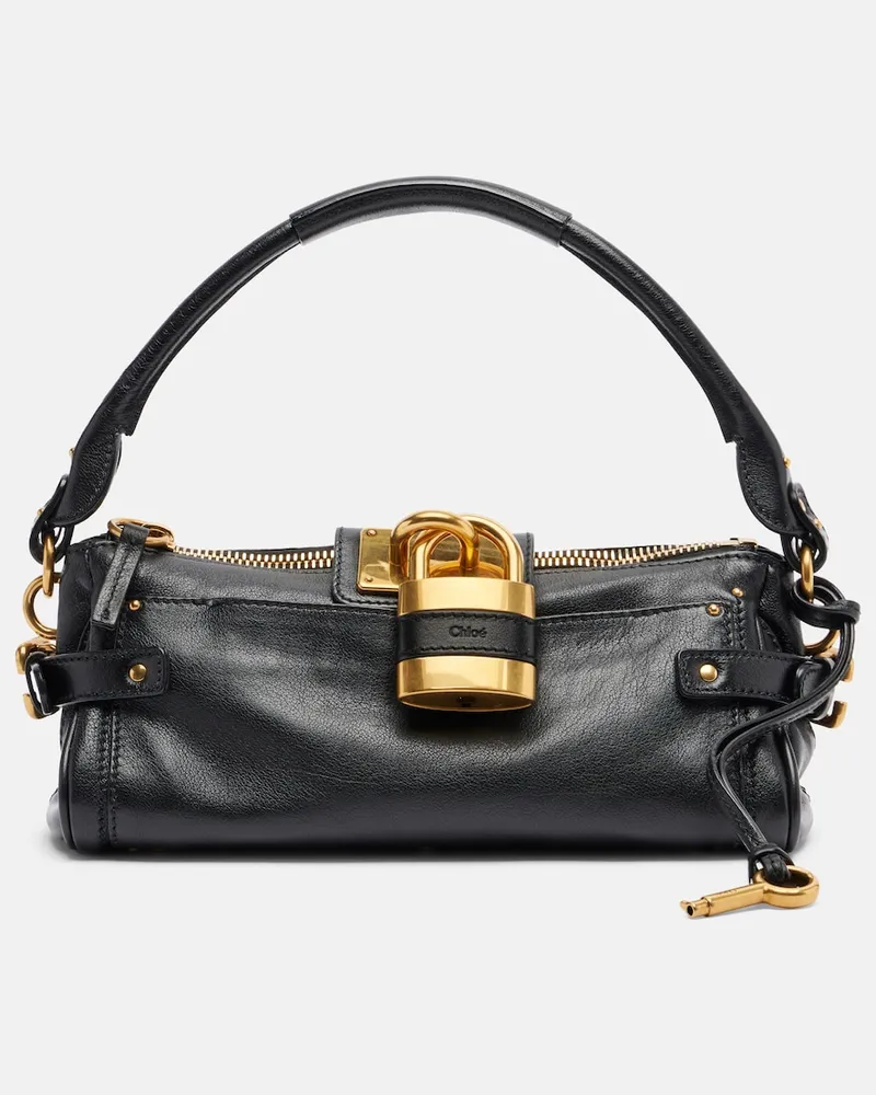 Chloé Chloé Schultertasche Paddington Small aus Leder Schwarz