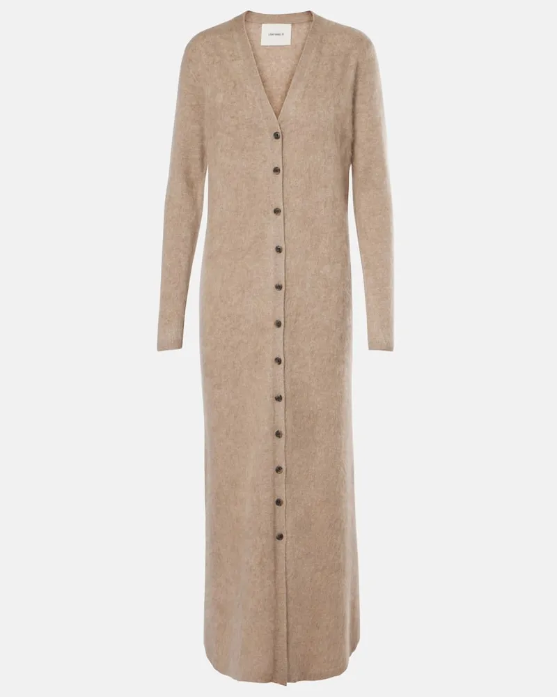 Lisa Yang Maxikleid Carlie aus Kaschmir Braun