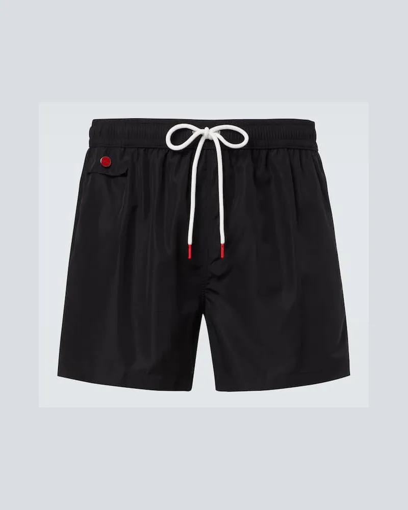 Kiton Badeshorts Schwarz