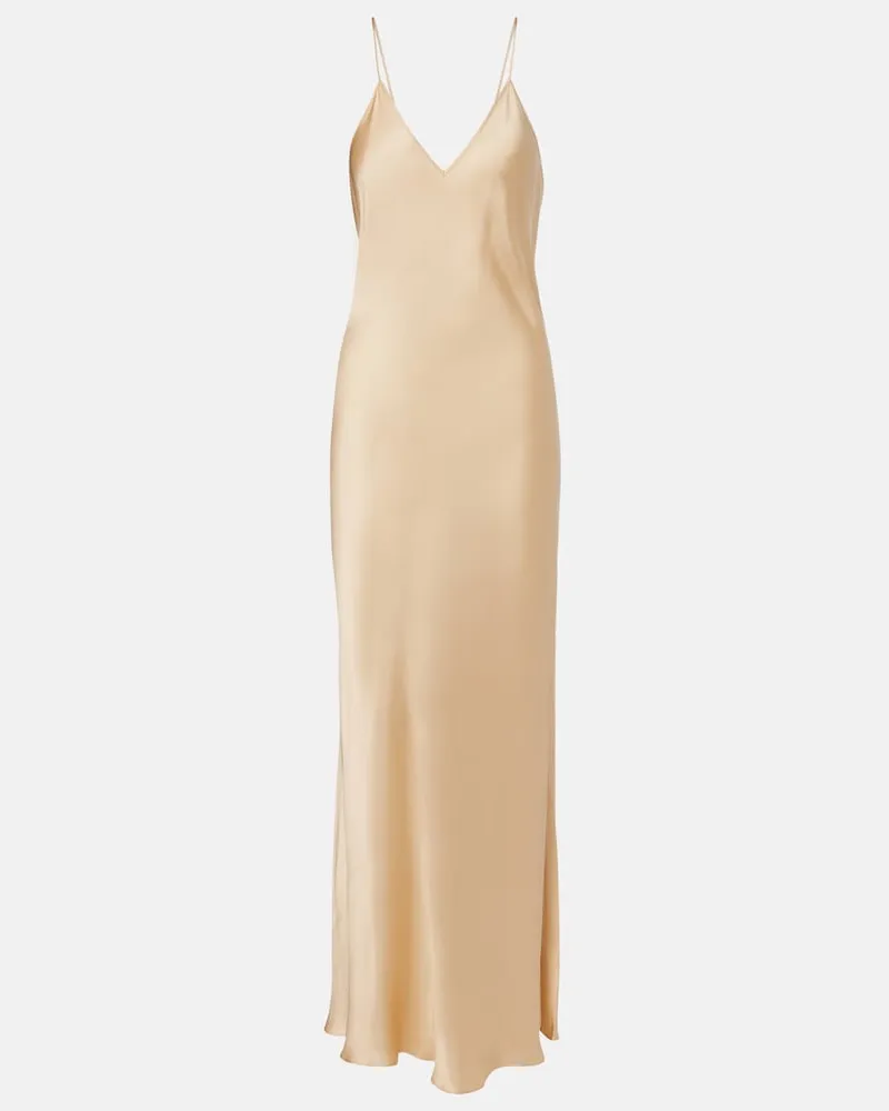 Isabel Marant Slipdress Nevana aus Satin Beige