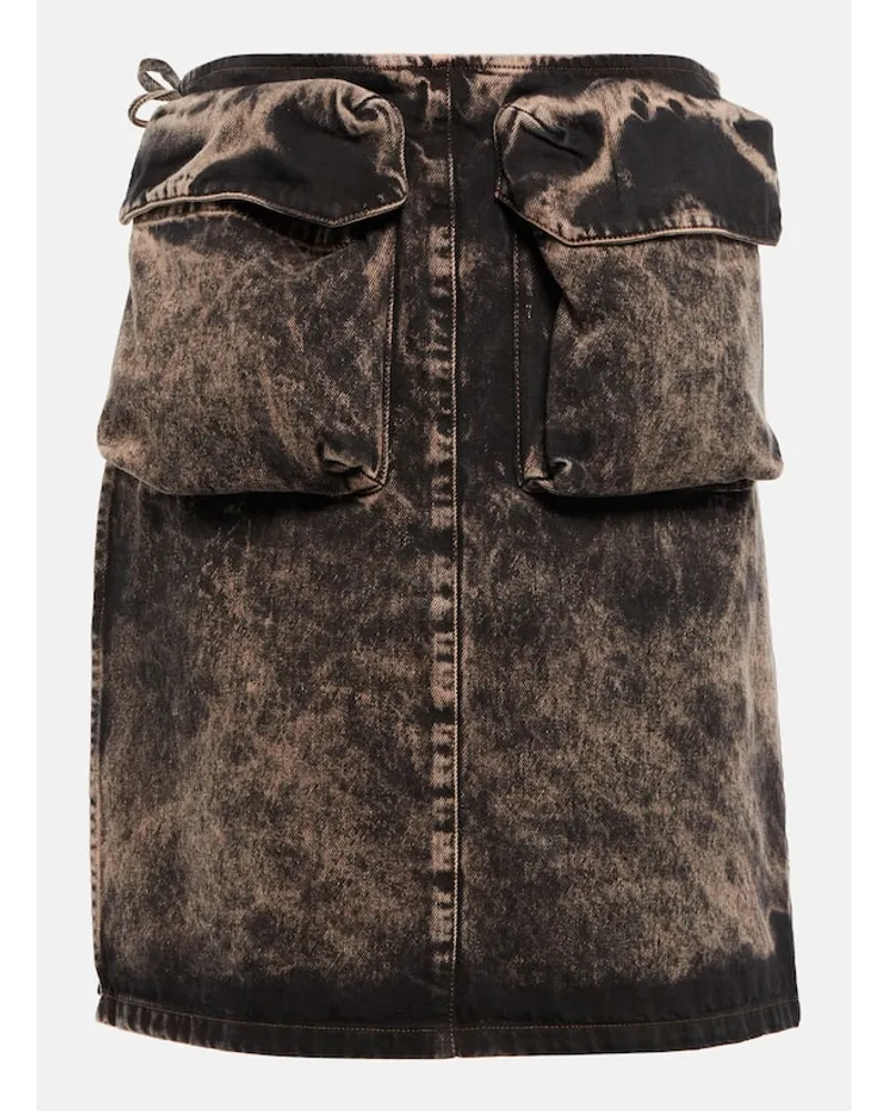 Miu Miu Jeansrock Schwarz