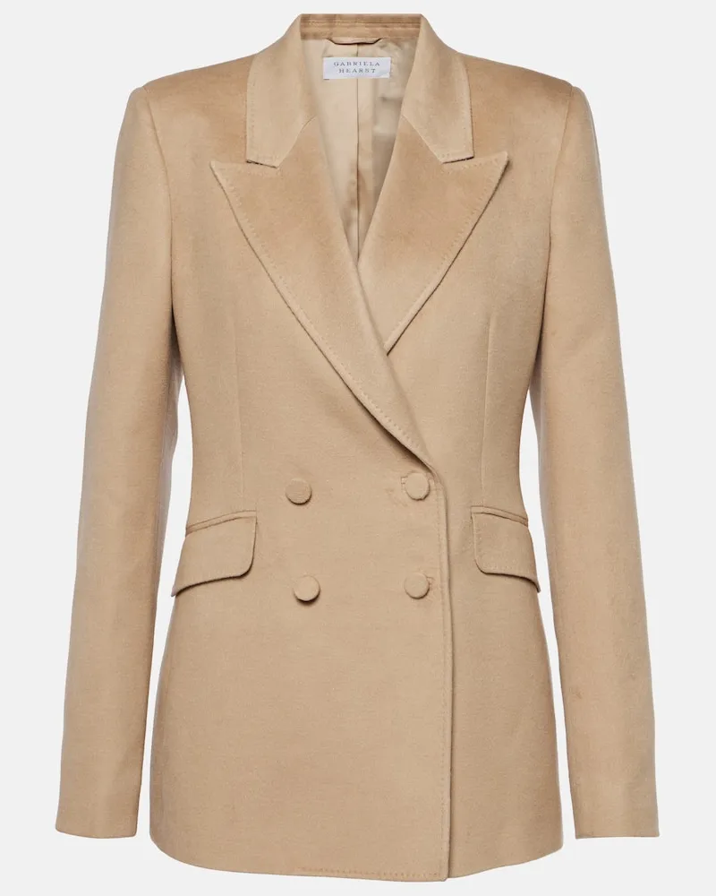Gabriela Hearst Blazer Stephanie aus Seide Beige