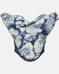 Vivienne Westwood Bustier-Top Sunday aus Denim Blau