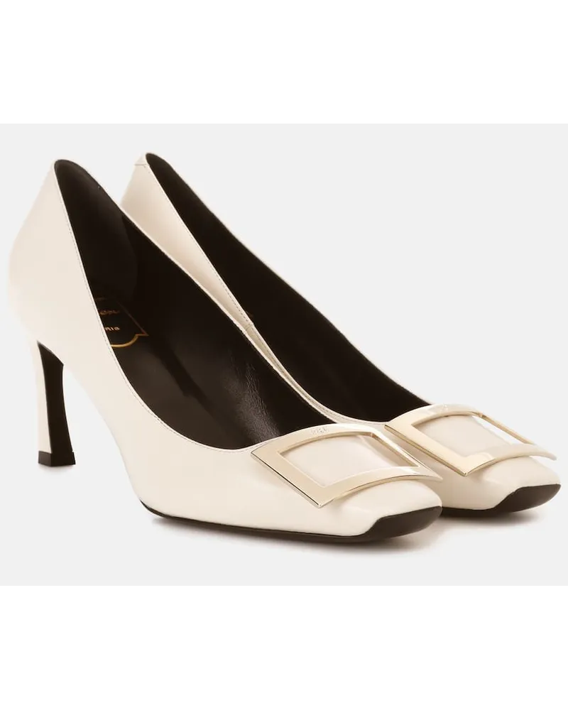 Roger Vivier Pumps Belle Vivier Trompette 70 aus Leder Weiss