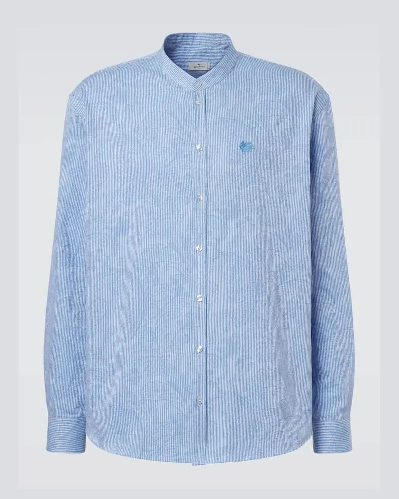 Etro Hemd Guru aus Baumwolle Blau