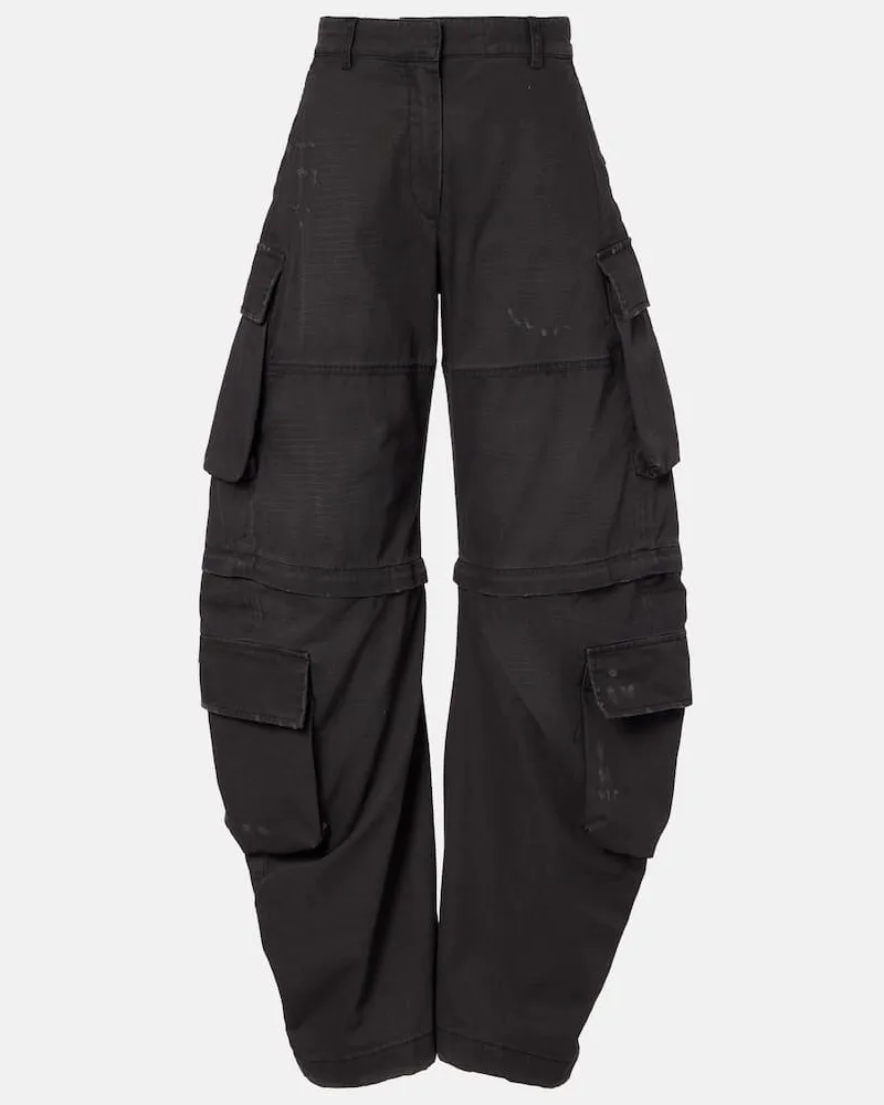 Acne Studios Cargohose aus Baumwolle Schwarz