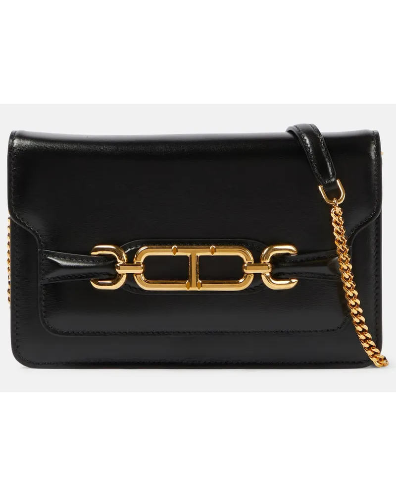Tom Ford Schultertasche aus Leder Schwarz