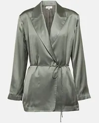 Vince Blazer aus Satin Grau