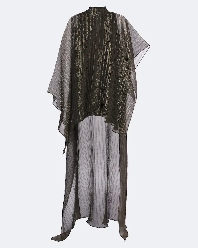 Taller Marmo Kaftan Dallas aus Organza mit Fil Coupé Grün